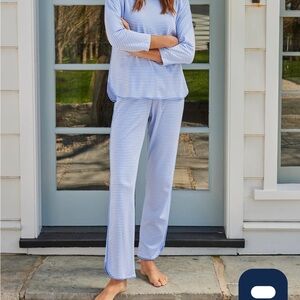 Lake Pajamas - Pima long-long set in hydrangea